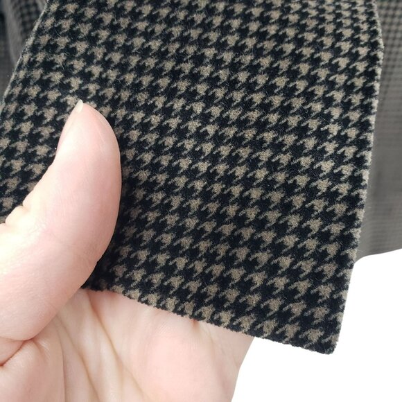 Nordstrom Calibrate Mens Houndstooth Velvet Blazer Jacket 42R Preppy Old Money - Picture 8 of 11